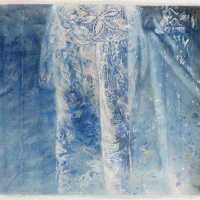 'dress' watercolour on canvas (ANU drawing Prize)