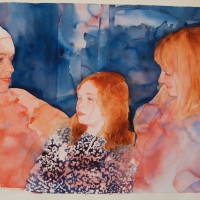 Portrait of Bella with her mother and aunt