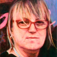 Portrait of woman from the right side (portrait of Pamella Clelland Gray)