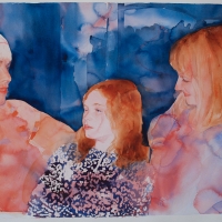 A portrait of Bella with her Mother and Aunt